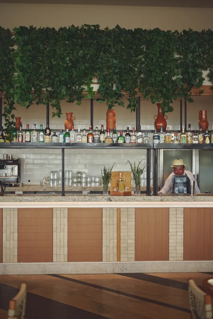the bar before service