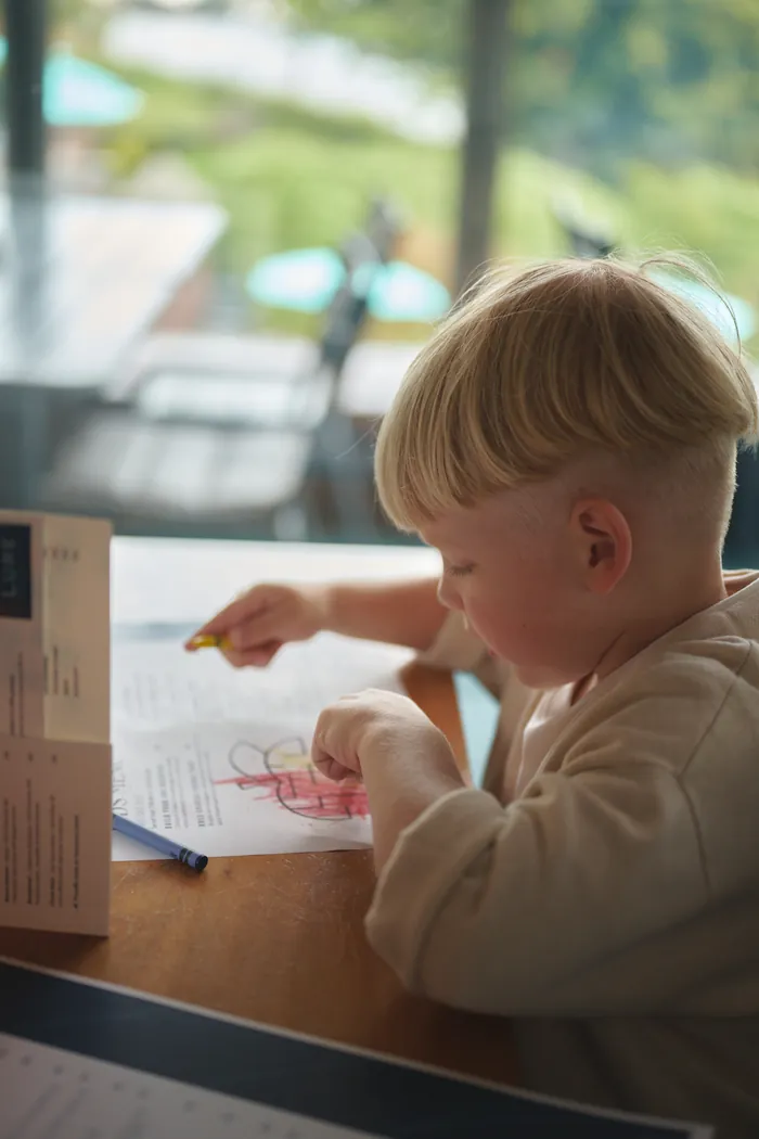 the kids' menu